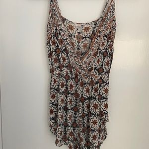 Amuse Boho Romper with snap closure at chest